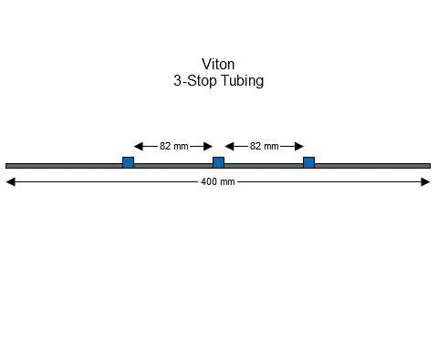 3-Stop Viton Blue-Blue Pump Tubing