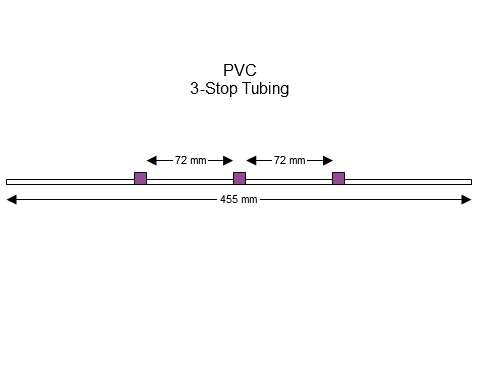 3-Stop PVC Purple-Purple Pump Tubing