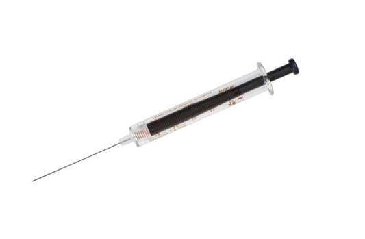 Hamilton 5 mL Shimadzu Syringe (110 °C), Luer Tip Cemented Needle, 23 Gauge, Point Style 5