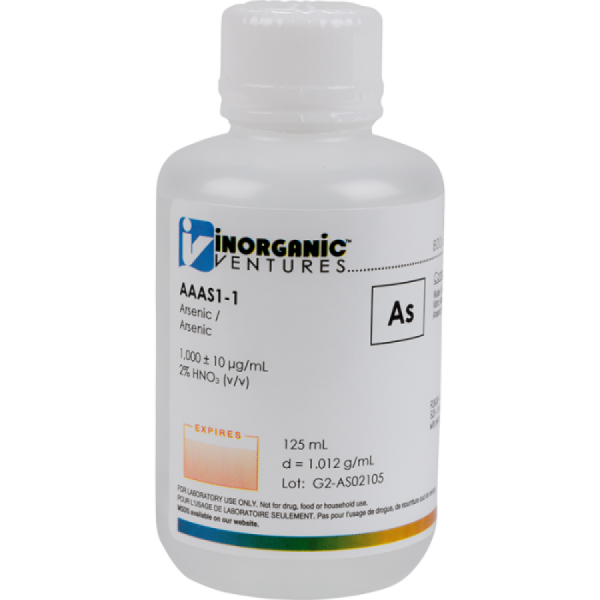 1000ug/mL ARSENIC 125mL for AA