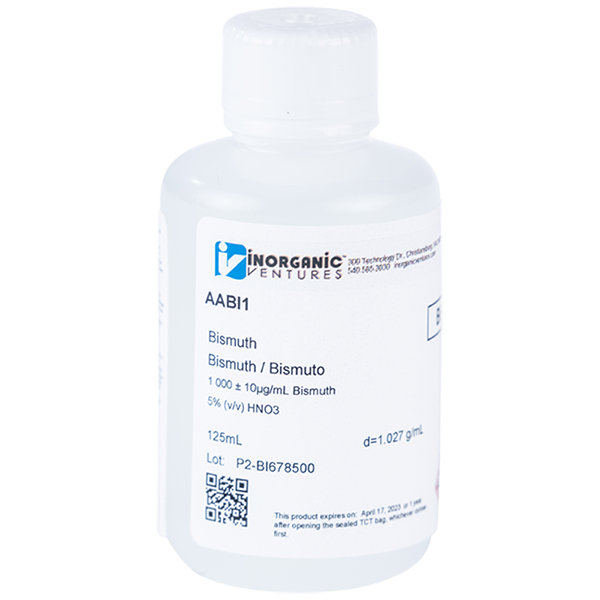 1000ug/mL BISMUTH 125mL for AA