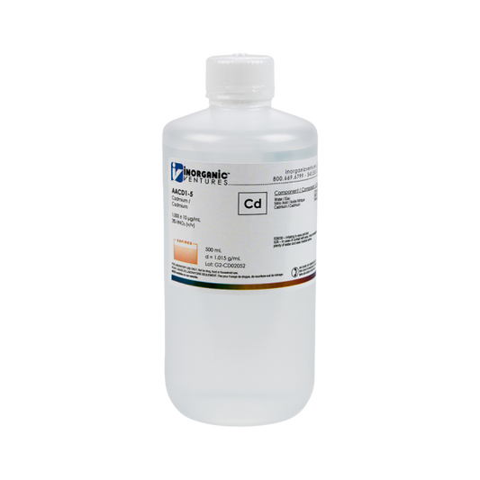 1000ug/mL CADMIUM 500mL for AA