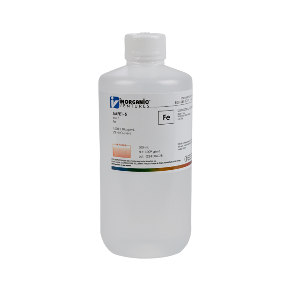 1000ug/mL IRON 500mL for AA