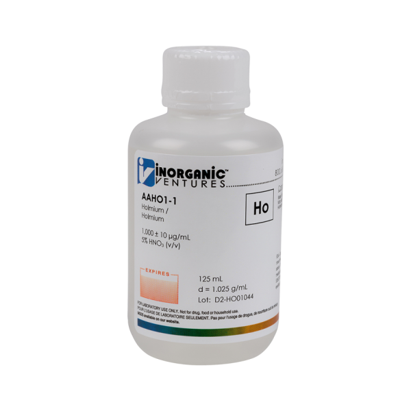 1000ug/mL HOLMIUM 125mL for AA