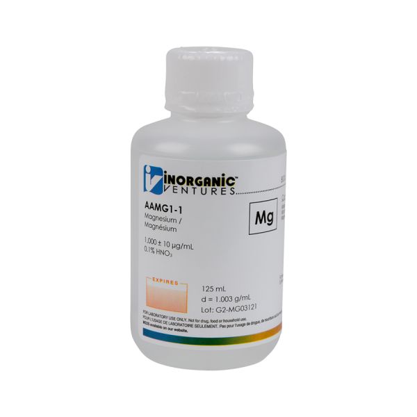 1000ug/mL MAGNESIUM 125mL for AA
