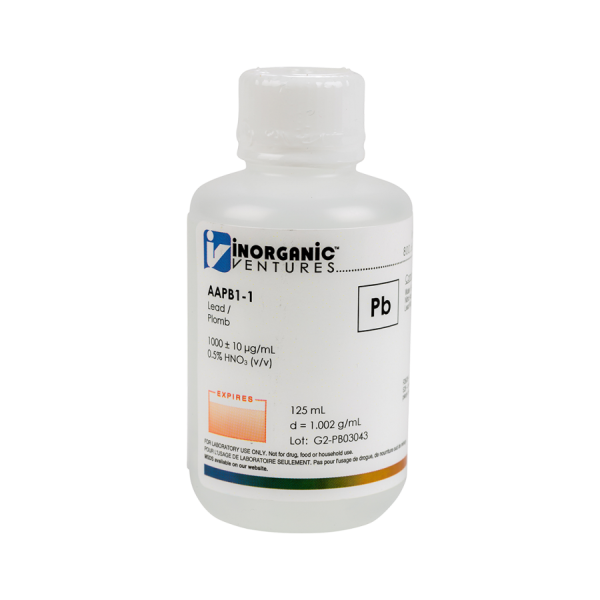 1000ug/mL LEAD 125mL for AA