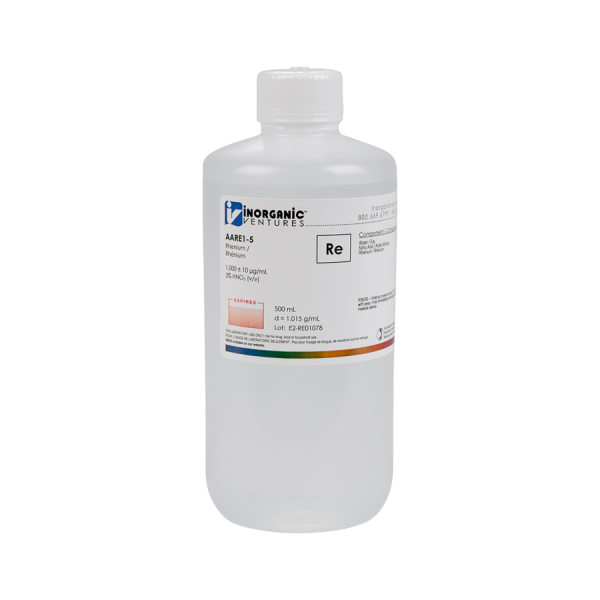 1000ug/mL RHENIUM 500mL for AA