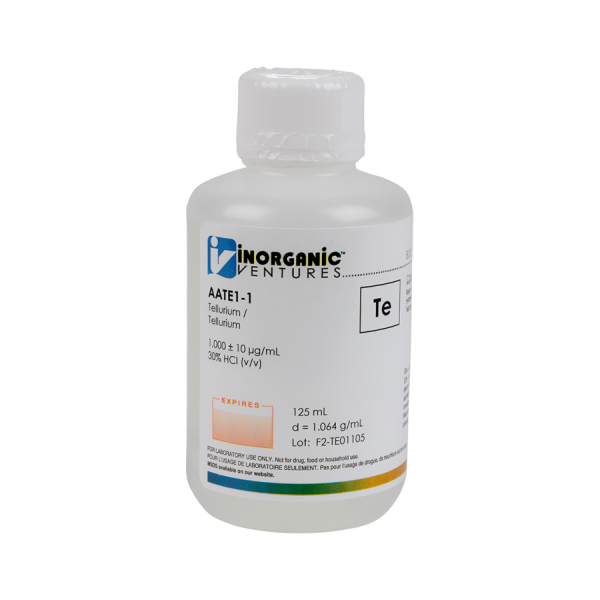 1000ug/mL TELLURIUM 125mL for AA