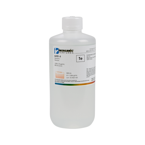 1000ug/mL TELLURIUM 500mL for AA