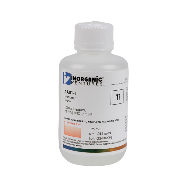 1000ug/mL TITANIUM 125mL for AA