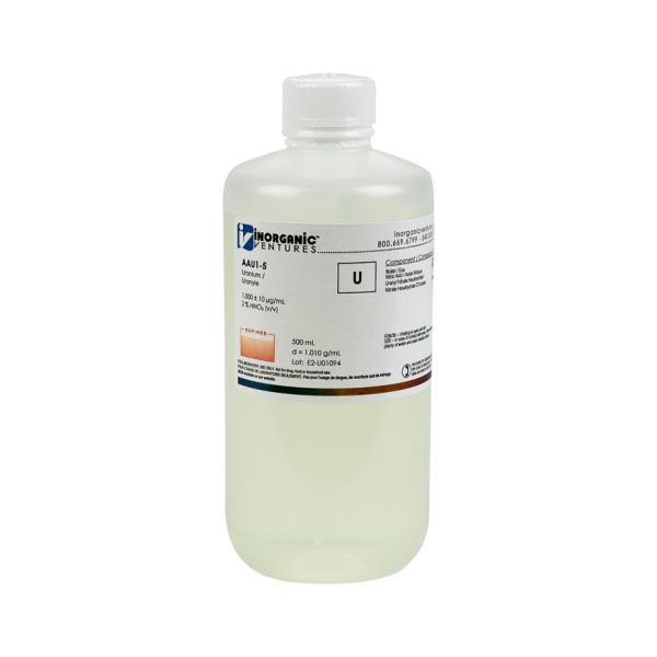 1000ug/mL URANIUM 500mL for AA