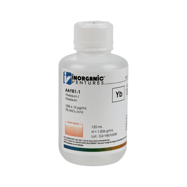 1000ug/mL YTTERBIUM 125mL for AA