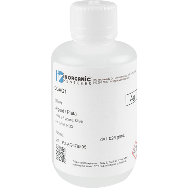 1000ug/mL SILVER 125mL