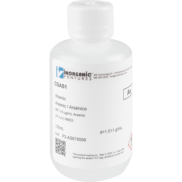 1000ug/mL ARSENIC 125mL