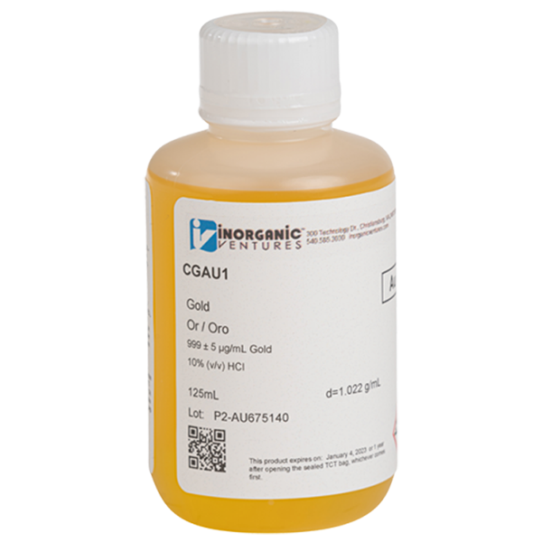 1000 ppm Gold for ICP