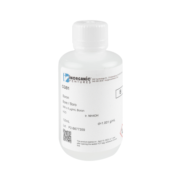 1000ug/mL BORON 125mL