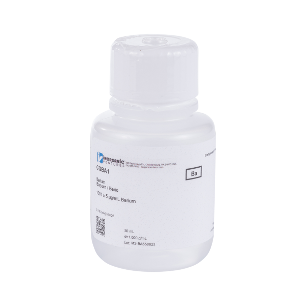IV Barium ICP Std,1000ug/ml, 30ml HNO3