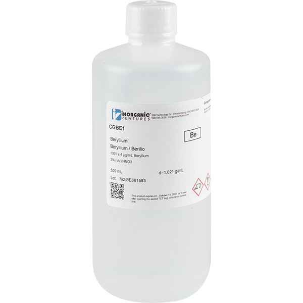 1000ug/mL BERYLLIUM 500mL