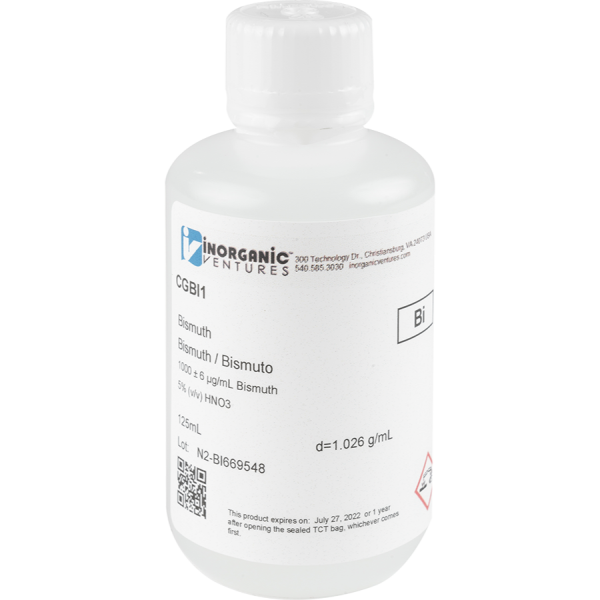 1000ug/mL BISMUTH 125mL