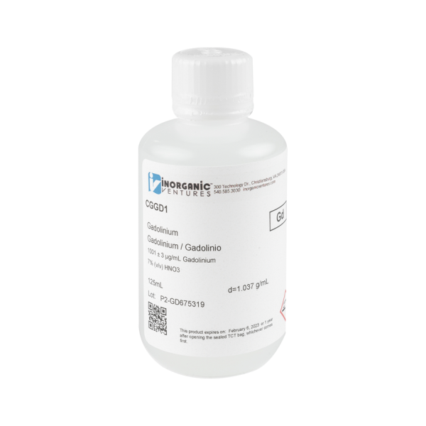 1000ug/mL GADOLINIUM 125mL