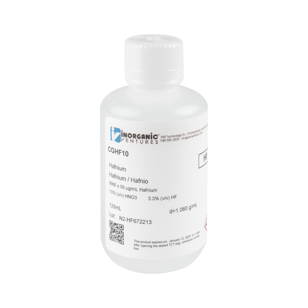 10,000ug/mL HAFNIUM 125mL