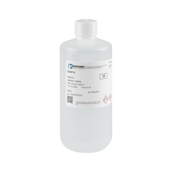 10,000ug/mL HAFNIUM 500mL