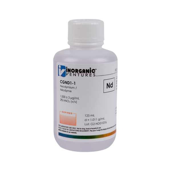 1000ug/mL NEODYMIUM 125mL