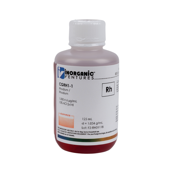 1000ug/mL RHODIUM 125mL