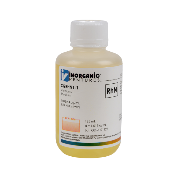 1000ug/mL RHODIUM HNO3 125mL