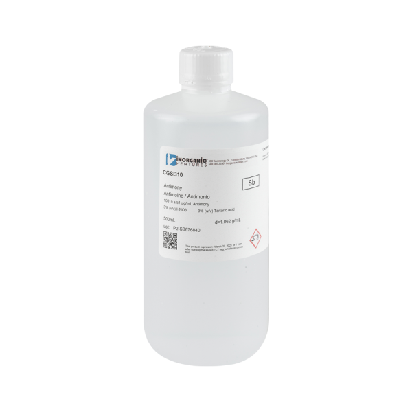 10,000ug/mL ANTIMONY 500mL
