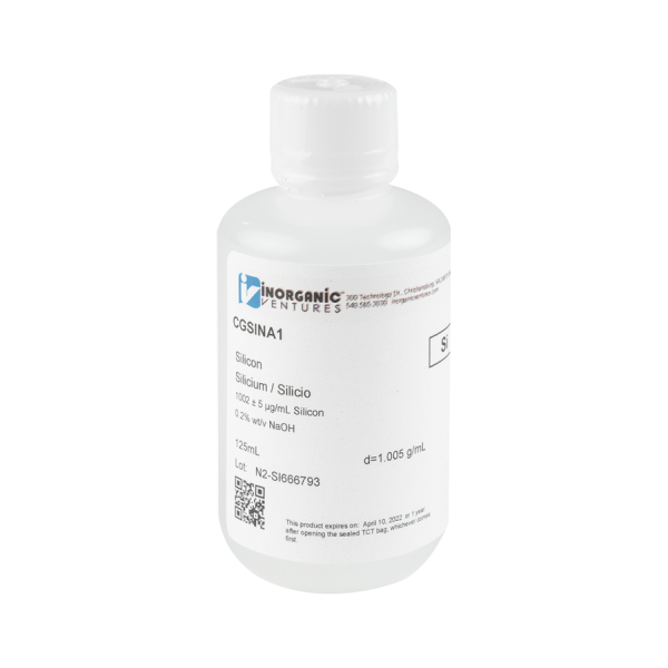 1000ug/mL SILICON/NaOH 125mL