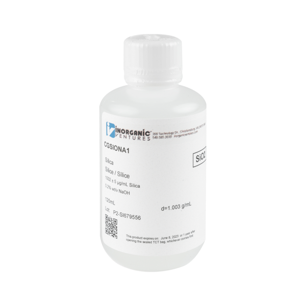 1000ug/mL SILICA/NaOH 125mL