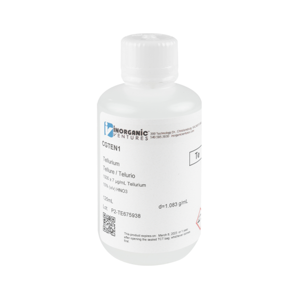 1000ug/mL TELLURIUM HNO3 125mL