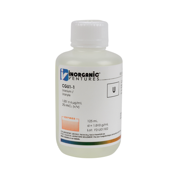 1000ug/mL URANIUM 125mL