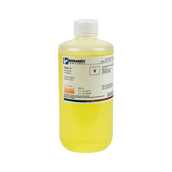1000ug/mL VANADIUM 500mL