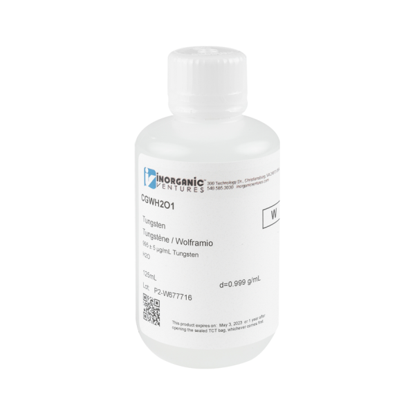 1000ug/mL TUNGSTEN IN H2O 125mL