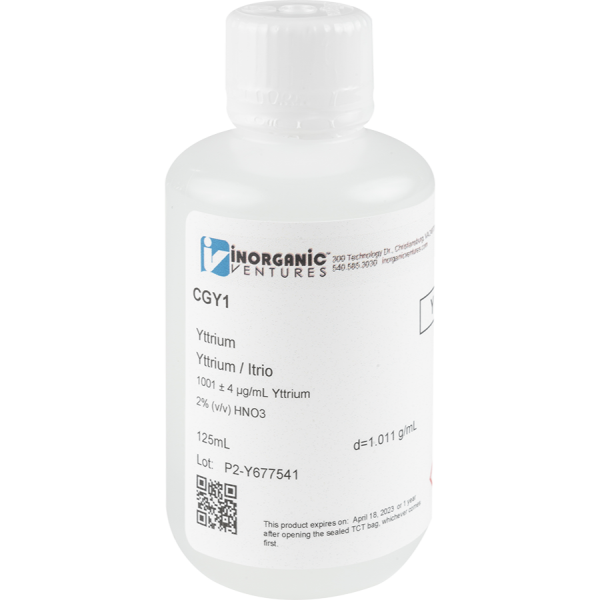 1000ug/mL YTTRIUM 125mL