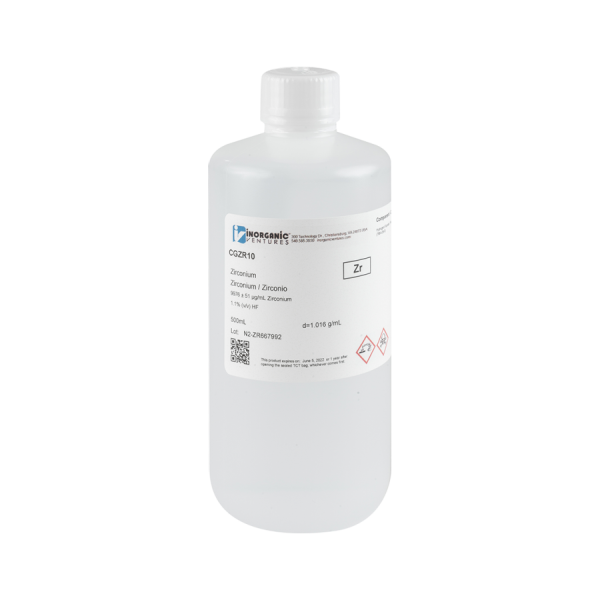 10,000ug/mL ZIRCONIUM 500mL