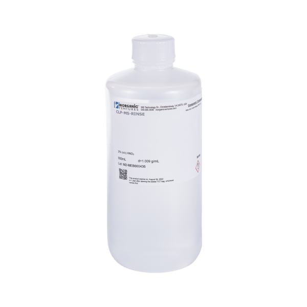 2% v/v HNO3 RINSE, 500mL