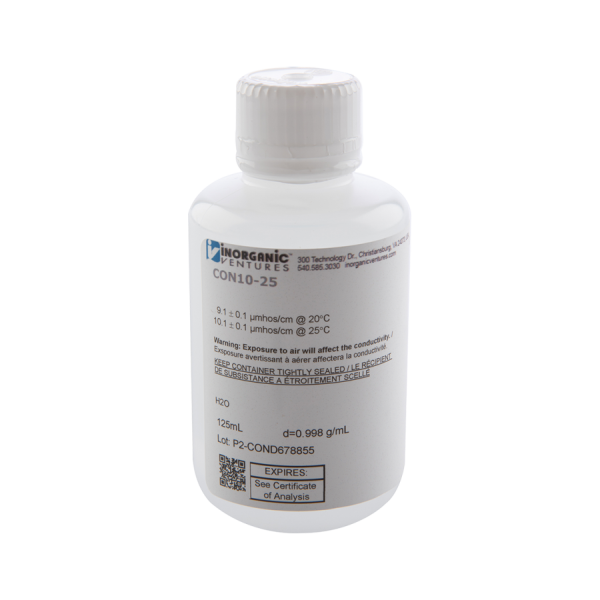 10uS/cm CONDUCTIVITY, 125mL
