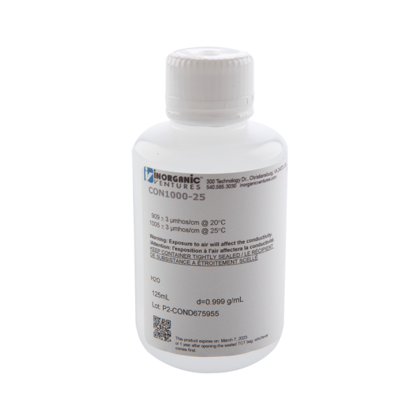 1000uS/cm CONDUCTIVITY, 125mL