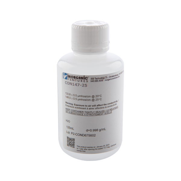 147uS/cm CONDUCTIVITY, 125mL