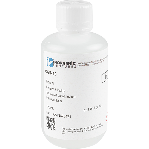 10,000ug/mL INDIUM 125mL