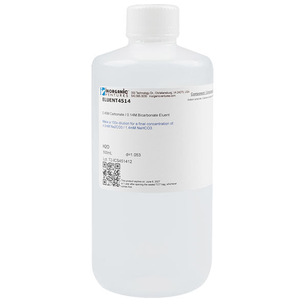 Concentrate: 0.45 M Sodium Carbonate / 0.14 M Sodium Bicarbonate