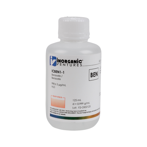 1000ug/mL BENZOATE 125mL
