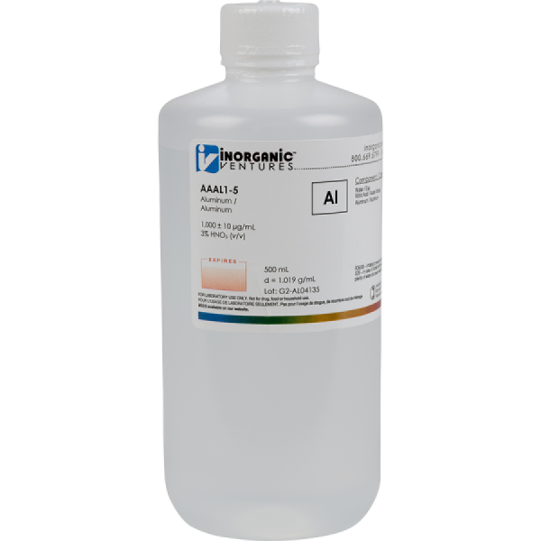 1000ug/mL ALUMINUM 500mL for AA