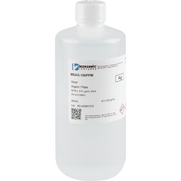 100ug/mL SILVER 500mL