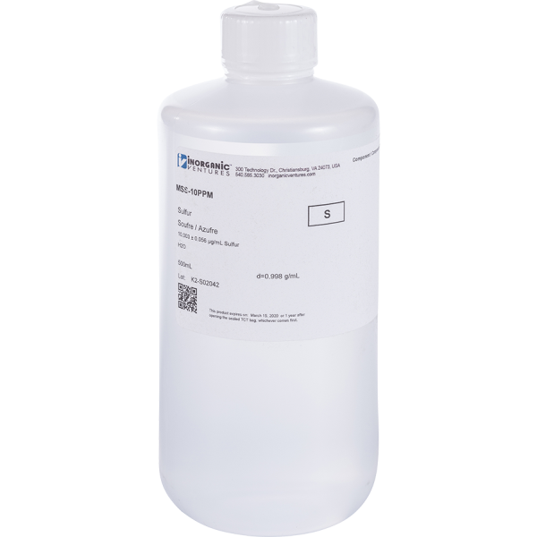 10ug/mL SULFUR 500mL