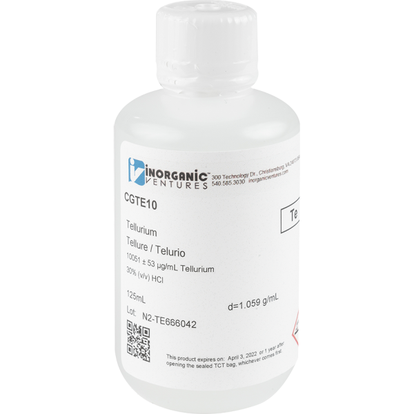 10,000ug/mL TELLURIUM 125mL