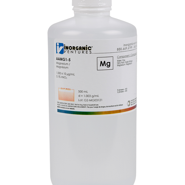 1000ug/mL MAGNESIUM 500mL for AA